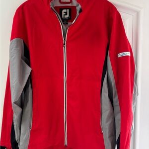 FootJoy Red and Gray Windbreaker Jacket